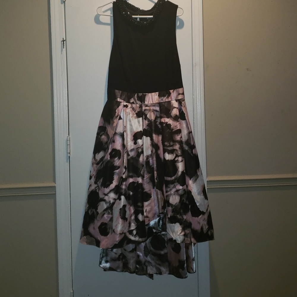 SLNY plus size high low dress